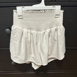 Aerie white athletic shorts